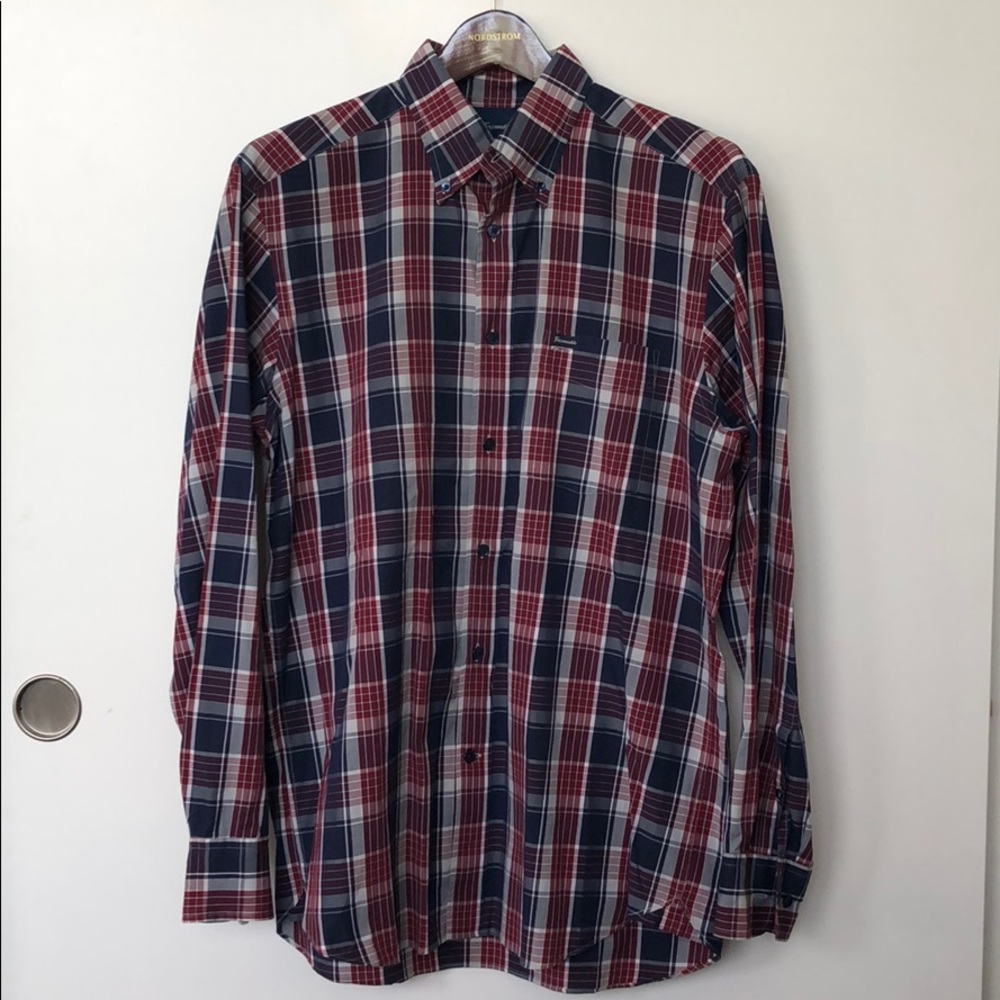 Façonnable Button Down Sport Shirt - Medium